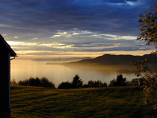 Image showing Sunset Baldersheim Norway