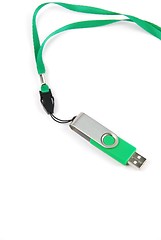 Image showing Green pen drive