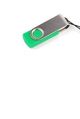 Image showing Green pen drive