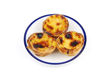 Image showing Portugese pastries called pasteis de nata