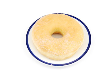 Image showing Sweet donut on a plate