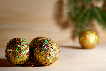 Image showing Golden christmas