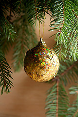 Image showing Golden christmas