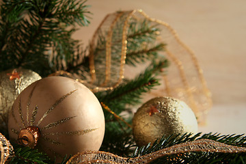 Image showing Golden christmas