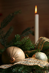 Image showing Golden christmas