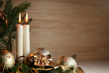 Image showing Golden christmas