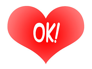 Image showing Heart Says OK