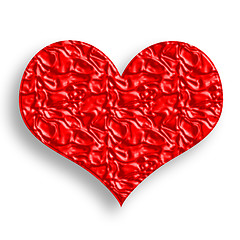 Image showing Wrinkled Red Heart