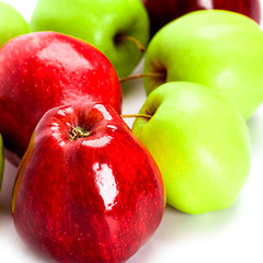 Image showing green and red apples