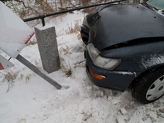 Image showing Slippery roads