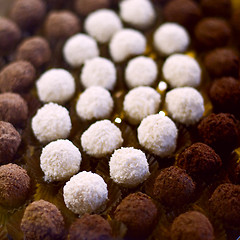 Image showing chocolate truffles