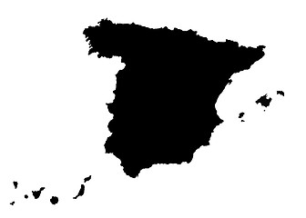 Image showing Map of Spain