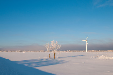 Image showing Windmill and blue sky