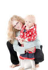 Image showing Little girl in studio