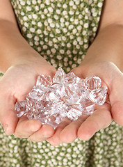 Image showing handfuls of diamonds
