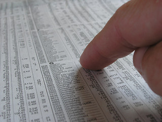 Image showing Scanning the stock prices.