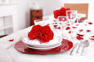 Image showing Fine place setting