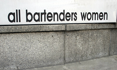 Image showing All bartenders women