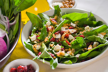 Image showing spinach salad