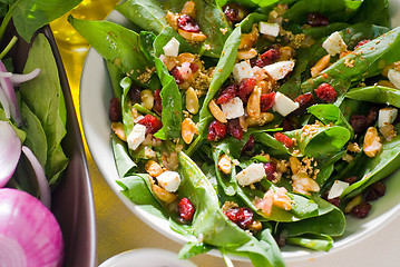 Image showing spinach salad