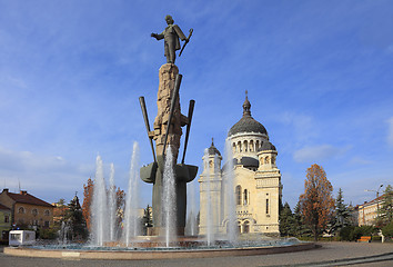 Image showing Avram Iancu Sqaure in Cluj Napoca,Romania