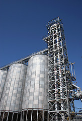 Image showing Silos at a flour mill
