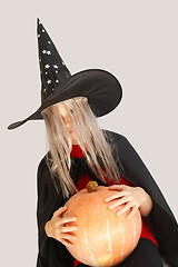 Image showing Young witch