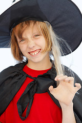 Image showing Young witch