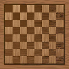 Image showing wooden chess board