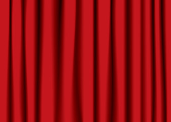 Image showing red theater curtain