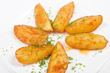 Image showing Baked potatoes