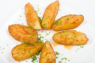 Image showing Baked potatoes