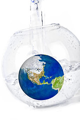 Image showing earth in water