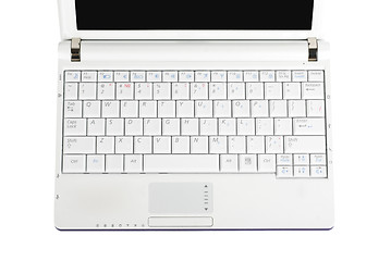 Image showing White laptop