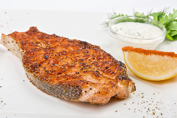 Image showing Grilled fish