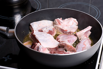 Image showing frying meat