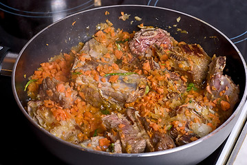 Image showing frying meat 