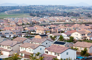 Image showing Neighborhood Roof Tops View