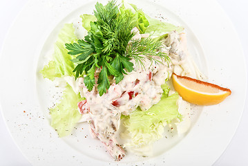 Image showing seafood salad