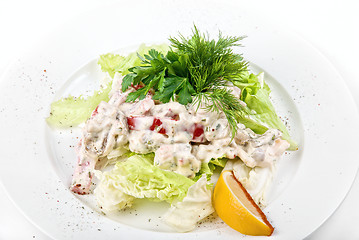 Image showing seafood salad