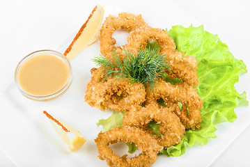 Image showing Deep-fried squid