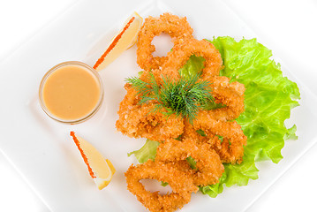 Image showing Deep-fried squid