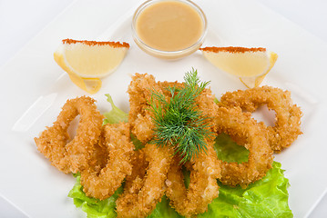 Image showing Deep-fried squid