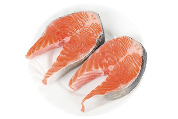 Image showing Red fish steak 