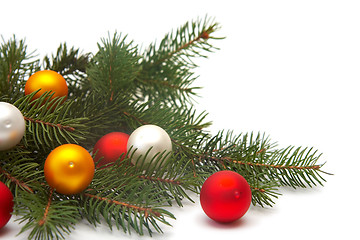 Image showing Christmas tree decorations