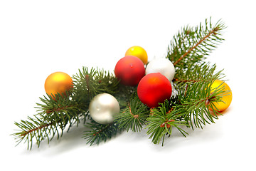 Image showing Christmas tree decorations