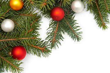 Image showing Christmas tree decorations