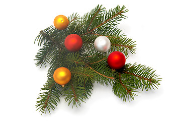 Image showing Christmas tree decorations