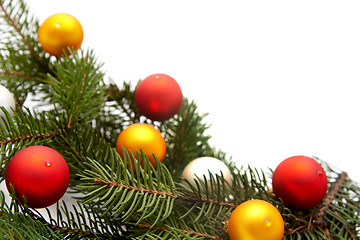 Image showing Christmas tree decorations