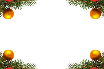 Image showing Christmas tree decorations